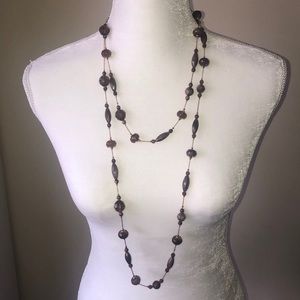 J Lo necklace - Brown/adjustable